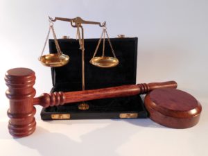 scales of justice with a gavel