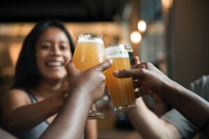 friends at bar